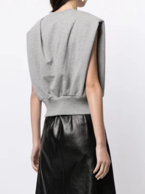Rose Zenith Architectural Seamed Bustier Top