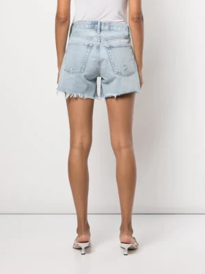 Azure Zenith Architectural High Baggy Denim Shorts