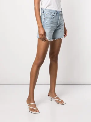 Azure Zenith Architectural High Baggy Denim Shorts