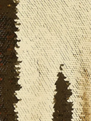 Gilded Zenith Architectural Sequin Long Skirt