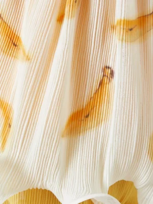 Amber Monarch Architectural Pleated Mini Skirt