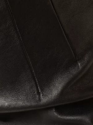 Onyx Archive Architectural Lambskin Leather Skirt