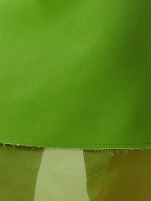 Jade Monarch Architectural Crepe Satin Hem Skirt