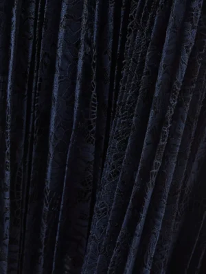 Midnight Archive Architectural Pleated Lace Skirt