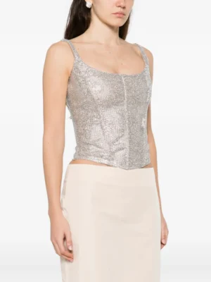 Slate Archive Architectural Sequin Selene Top