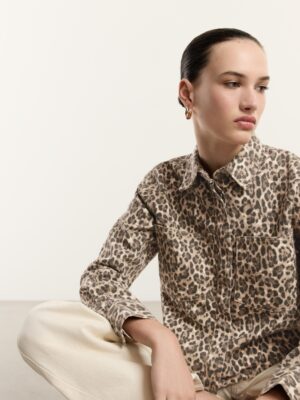 Zebra Monarch Architectural Denim Overshirt