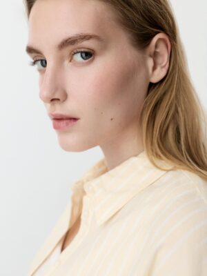 Vanilla Monarch Architectural Striped Oxford Shirt