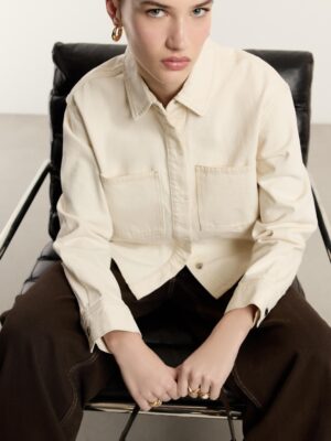 Sand Archive Architectural Denim Overshirt