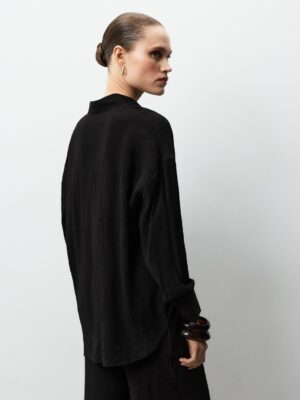Onyx Archive Architectural Textured Fluid Shirt