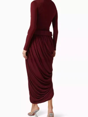 Agnes Zenith Monarch Draped Dress