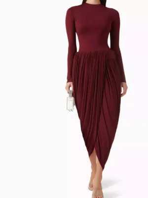 Agnes Zenith Monarch Draped Dress