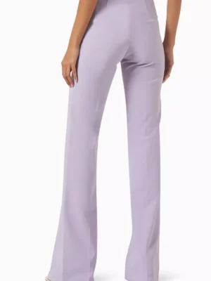Purple Crepe Zenith Archive Flare Pants