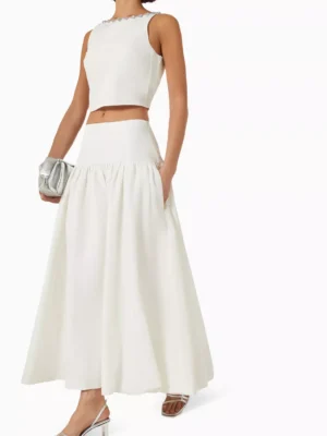 Jipalace Monarch Zenith Taffeta Maxi Skirt