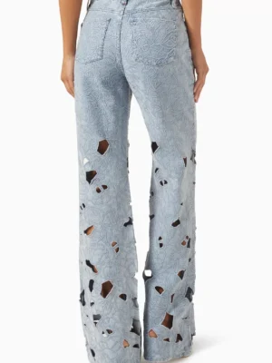 Eyelet Horizon Monarch Flare Denim