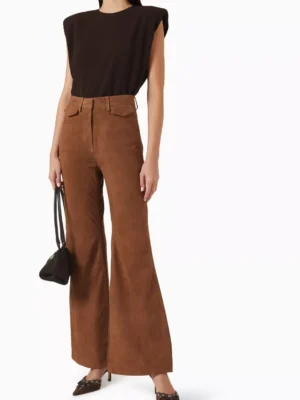 Suede Zenith Monarch High Waist Pants