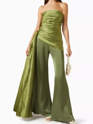 Tanya Monarch Zenith Satin Flare Pants