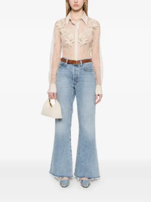 Lax Frayed Zenith Archive Flared Denim