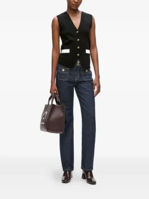 Tailored V-Neck Horizon Archive Vest