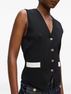 Tailored V-Neck Horizon Archive Vest