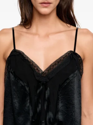 Onyx Monarch Zenith Lace Trim Cami