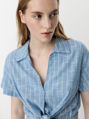 Indigo Knotted Monarch Zenith Denim Shirt