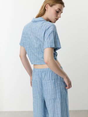 Indigo Knotted Monarch Zenith Denim Shirt