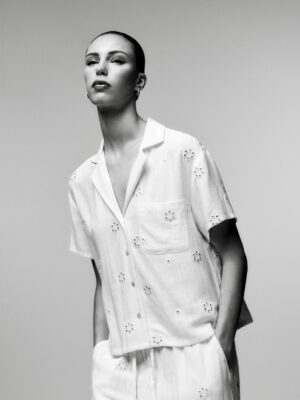 Beige Rustic Zenith Monarch Embroidered Shirt