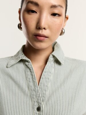 Ochre Striped Zenith Denim Shirt