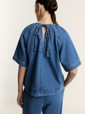 Indigo Monarch Zenith Denim Blouse