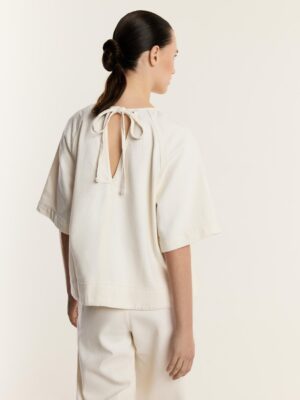 Alabaster Zenith Denim Artisan Blouse