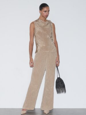 Champagne Zenith Monarch Applique Top