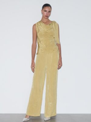 Gold Horizon Archive Applique Top