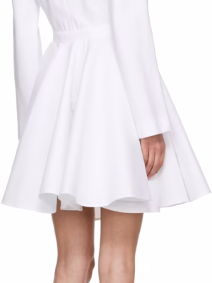 V-Neck Monarch Zenith Poplin Minidress