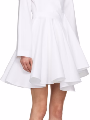 V-Neck Monarch Zenith Poplin Minidress